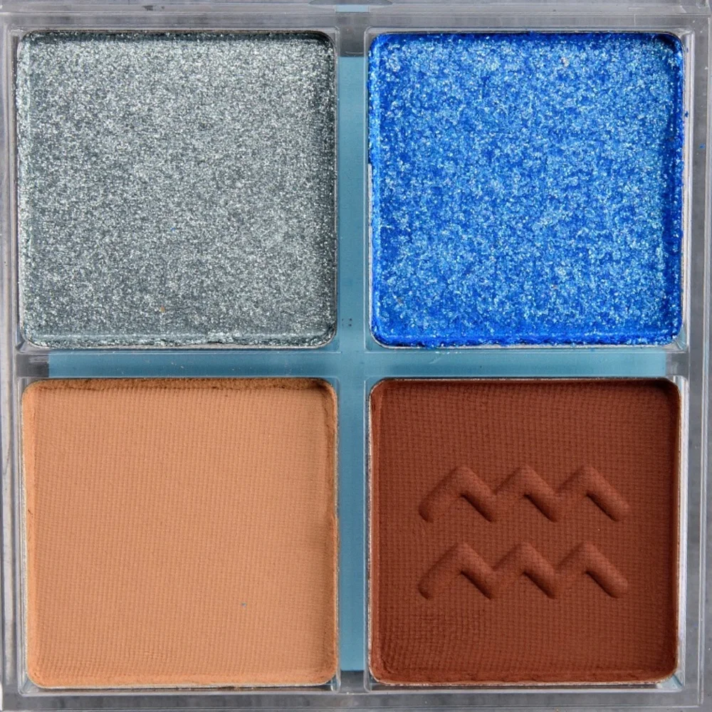 COLOURPOP Crystal Clear Aquarius Pressed Powder Palette Quad Eyeshadow NEW